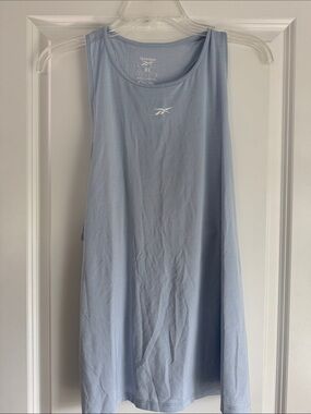 Reebok Women's Pale Blue Athletic Tank Top